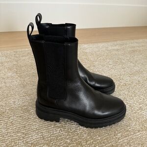 Ba&sh Black Coda Chelsea Boots Size 36